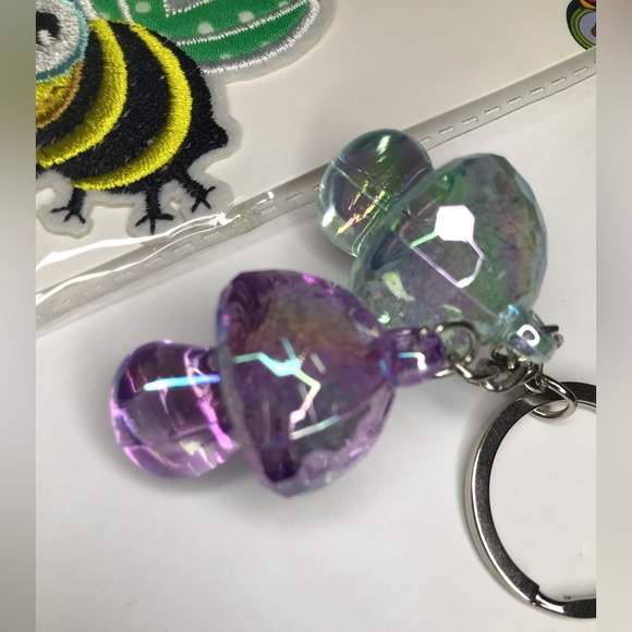 3/$15 patches and keychains mushroom bees daisy keyring iron in patch flowers 💕 - Picture 2 of 4